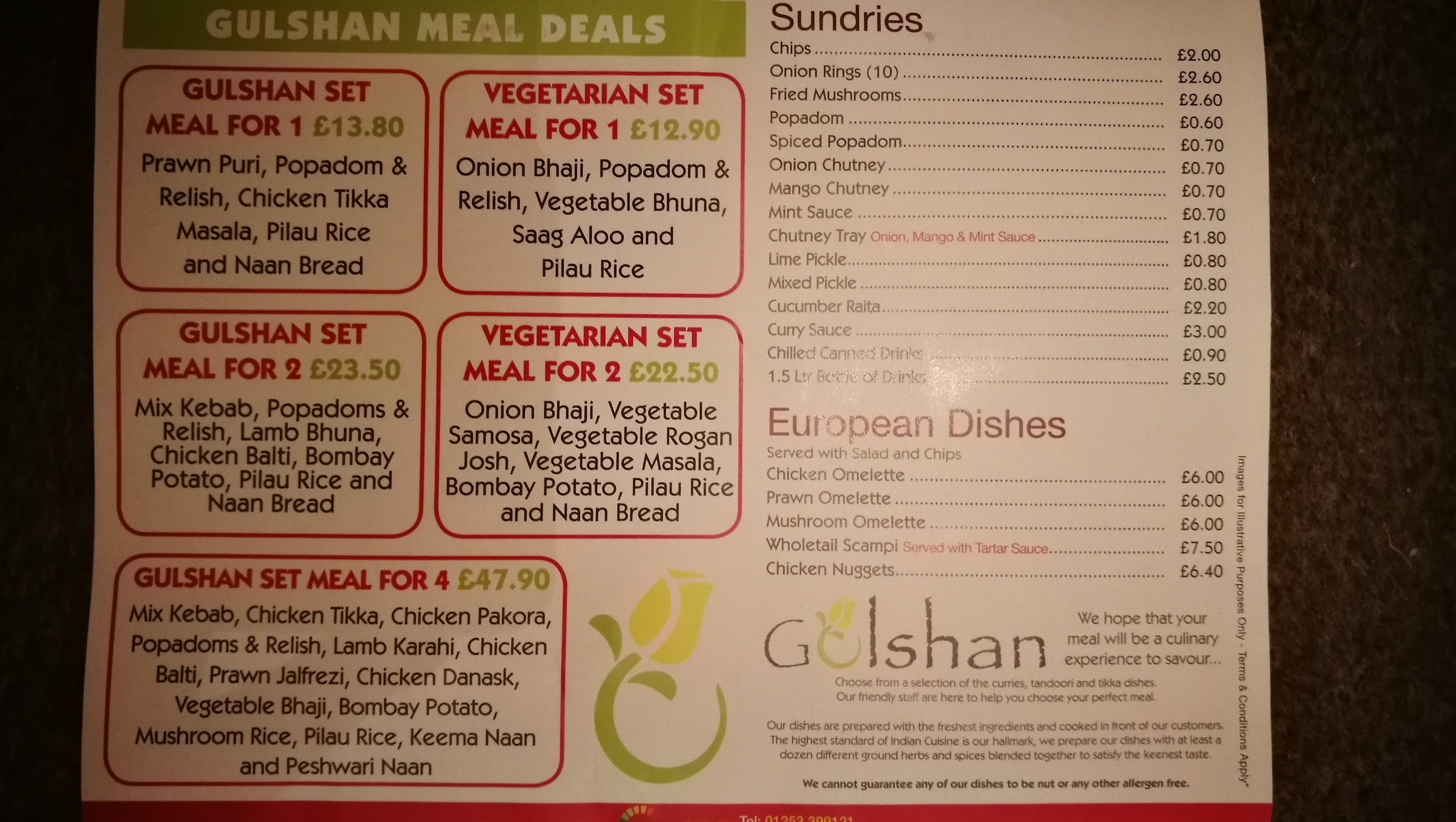 Photo of Gulshan Grill - 406-408 Talbot Rd, Blackpool FY3 7AY